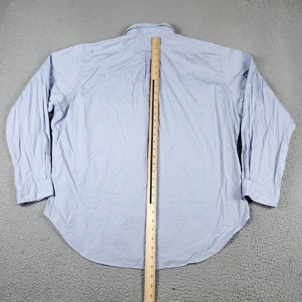 Ralph Lauren Mens 17 Blue Pony Dress Button Up Long Sleeve Shirt Regular Fit - Picture 3 of 7